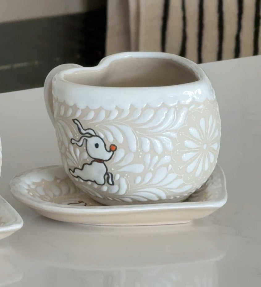 Talavera Zero Mug & Plate - WHITE | PRE-ORDER