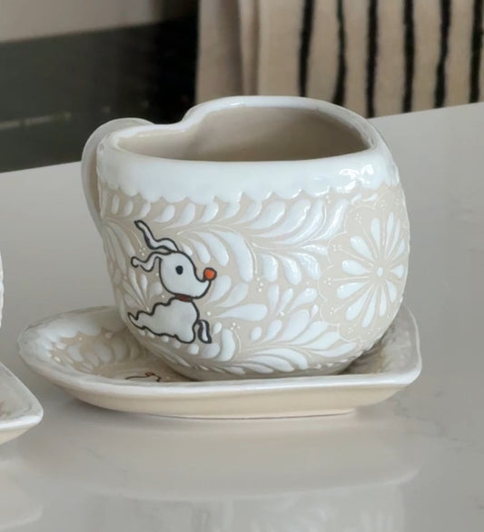 Talavera Zero Mug & Plate - WHITE | PRE-ORDER